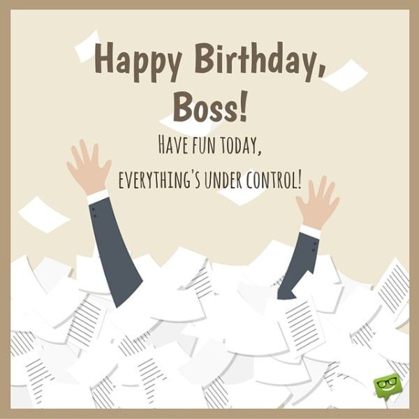 funny birthday wish for boss or manager